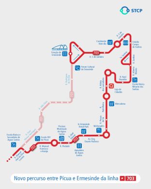 Line 703 - New route